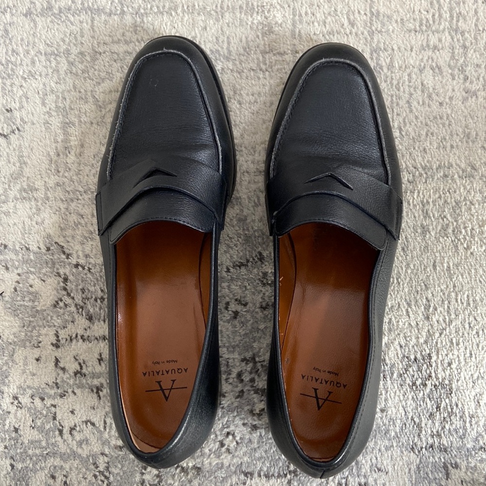 Aquatalia loafers, black